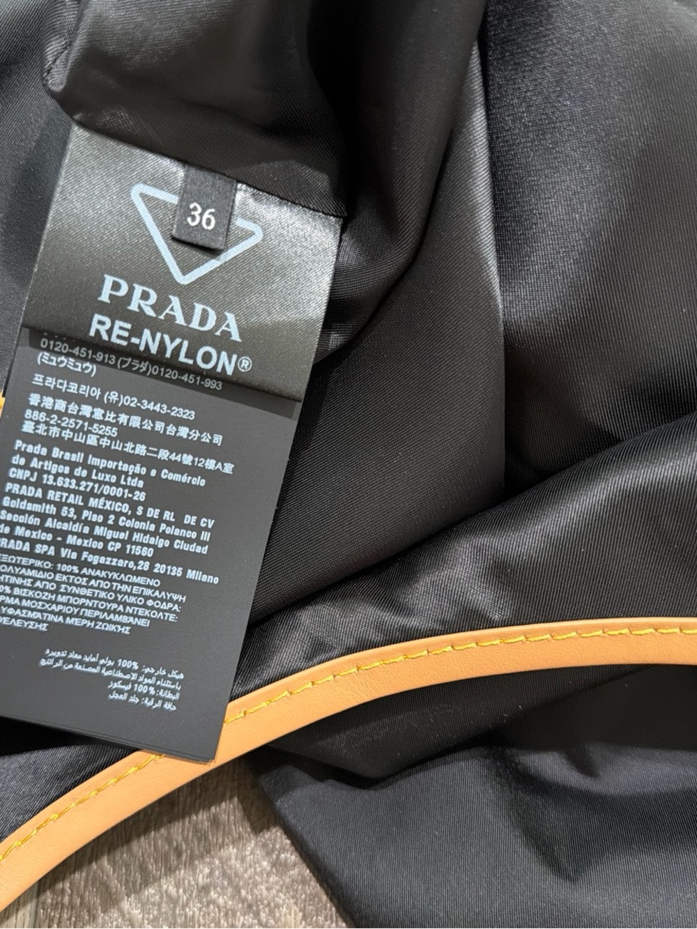 Prada Re-Nylon open back mini dress in black - Picture 10 of 13